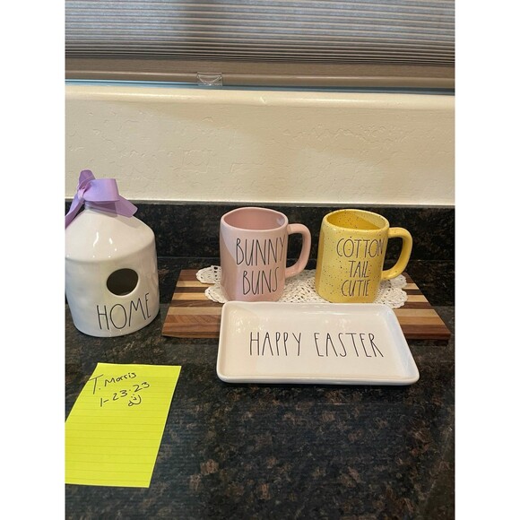 Rae Dunn 4 piece happy Easter set
